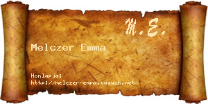Melczer Emma névjegykártya
